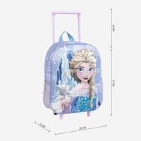 3D-schoolrugzak met Wielen Frozen Blauw Lila 25,0 x 31,0 x 10,0 cm - thumbnail