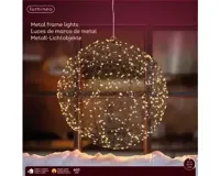 Lumineo micro led frame d38cm-600l zwart/klassiek warm - thumbnail