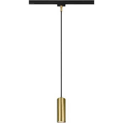 LED Railverlichting - Hanglamp - Trion Dual Monla - 2 Fase - GU10 Fitting - Rond - Mat Goud - Aluminium