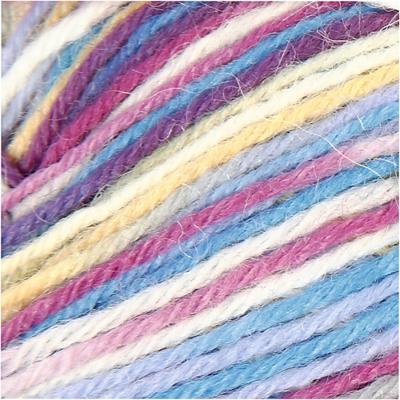 Creativ Company Sokkengaren, l: 200 m, paars/roze harmonie, 50 gr/ 1 bol