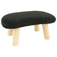 Meditatiebankje Hout Zwart - thumbnail