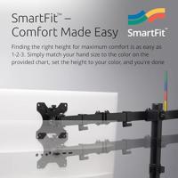 Kensington K55409WW Monitor-tafelbeugel 2-voudig 81,3 cm (32) Zwart Draaibaar, Kantelbaar - thumbnail