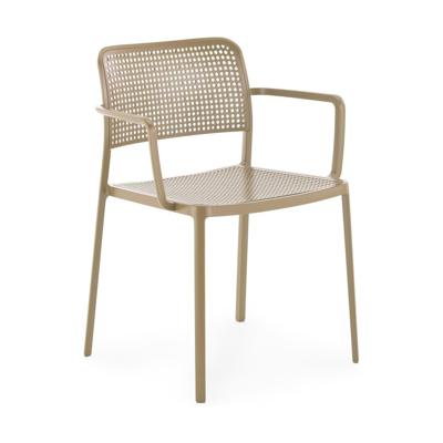 Kartell Audrey tuinstoel met arm Beige Kartell Audrey tuinstoel met arm Beige