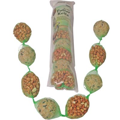 Mixketting met mezenbollen en pindanetten