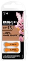 Duracell Hearing Aid-batterijen maat 13, verpakking van 6 - thumbnail