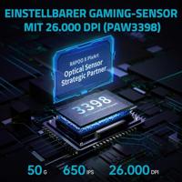 Rapoo V20PRO Draadloze Dual-Mode Gaming Muis Zwart - thumbnail