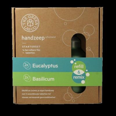 The Green Lab Co Handzeep premium starterset eucalyptus & basilicum 1 Set