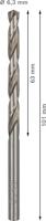Bosch Accessories 2608585498 HSS Metaal-spiraalboor 6.3 mm Gezamenlijke lengte 101 mm Geslepen DIN 338 Cilinderschacht 10 stuk(s) - thumbnail