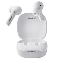 Intenso Buds Pro TWS True Wireless koptelefoon T512HAE met hybride ANC, ENC, Bluetooth en tot 35 uur muziekweergave, wit - thumbnail