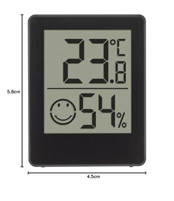 TFA Dostmann Digitales Thermo-Hygrometer 30.5039.01.03 Thermo- en hygrometer Zwart