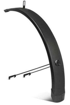 Eurofender Voorspatbord 28 inch 58mm vlak mat zwart tempo square