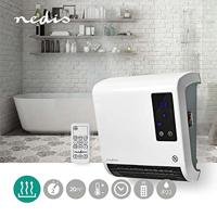 Nedis HTBA20WT Keramische ventilatorkachel 20 m² Wit, Grijs - thumbnail
