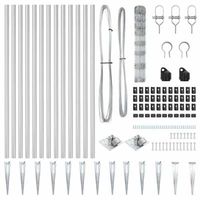 Weidehekwerk Zilver 100 x 1 m Gegalvaniseerd staal