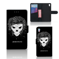 Telefoonhoesje met Naam Sony Xperia Z3 Skull Hair - thumbnail