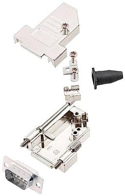 encitech DTSL09-LJSRG-S-DMP-W-K 6355-8042-21 D-sub male connectorset 45 ° Aantal polen: 9 Soldeerkelk 1 stuk(s)