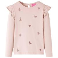 VidaXL Kindershirt met lange mouwen 116 roze - thumbnail