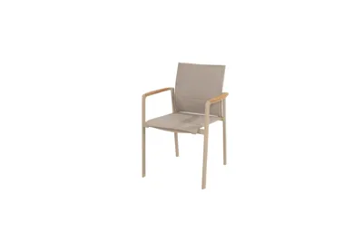Cortina stacking chair latte