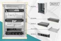 Digitus DN-10-SET-2 10inch-patchkast 9 HE Grijs-wit (RAL 7035) - thumbnail