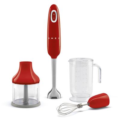 SMEG HBF03RDEU Staafmixer - Rood met Accessoires