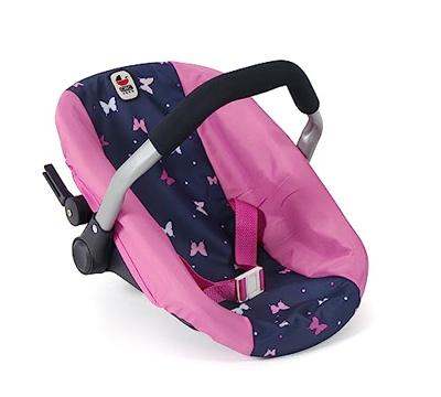 Combi-poppenwagen Emotion - Vlinders Navy Roze