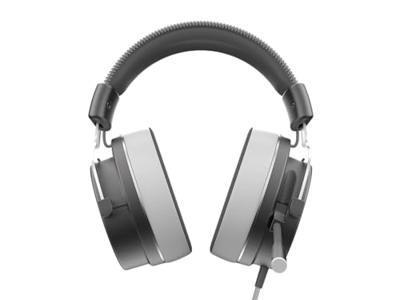 Dark Project ONE VEXO bedrade gamingheadset (grijs) - over-ear hoofdtelefoon, 3,5 mm audio-aansluiting, omnidirectionele microfoon, metalen frame (compatibel met pc, PlayStation, XBOX, Nintendo, Meta