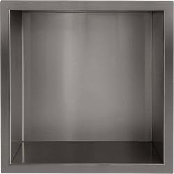 Saqu Shine inbouwnis 30x30x7 cm gunmetal pvd-coating