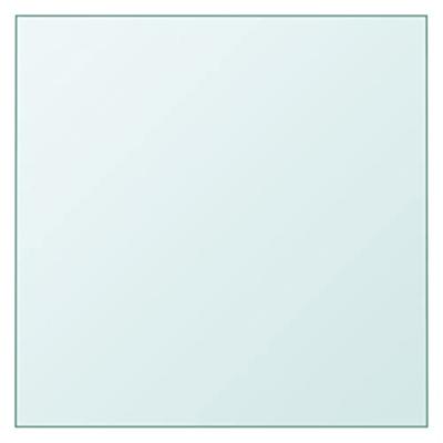 Tafelblad 30x30 cm gehard glas transparant