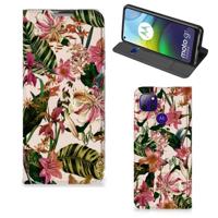 Motorola Moto G9 Power Smart Cover Flowers - thumbnail