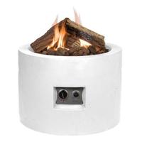 Cocoon vuurtafel rond klein wit - thumbnail