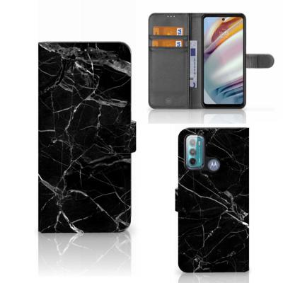 Motorola Moto G60 | Bookcase | Marmer Zwart - Origineel Cadeau Vader Motorola Moto G60 | Bookcase | Marmer Zwart - Origineel Cadeau Vader