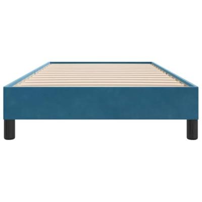 Bedframe zonder matras 100x220 cm fluweel donkerblauw