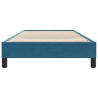 Bedframe zonder matras 100x220 cm fluweel donkerblauw - thumbnail