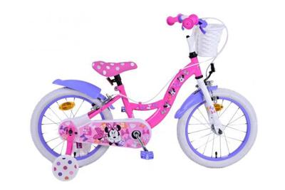 Disney minnie kinderfiets meisjes 16 inch roze twee handremmen