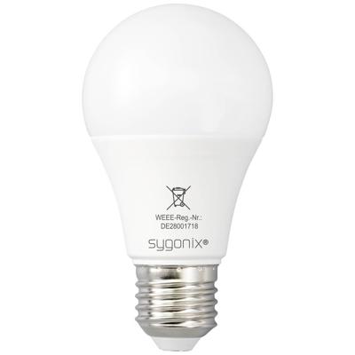 Sygonix SY-5218532 LED-lamp Energielabel: F (A - G) E27 9 W Warmwit tot neutraalwit Sygonix SY-5218532 LED-lamp Energielabel: F (A - G) E27 9 W Warmwit tot neutraalwit