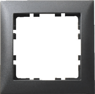 Berker S1 afdekraam 1-voudig antraciet mat 10103272