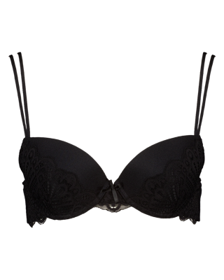 Demi Padded BH - Zwart Demi Padded BH - Zwart