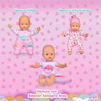 Famosa Nenuco zachte babypop met 3 functies ongeveer 25 cm groot - thumbnail