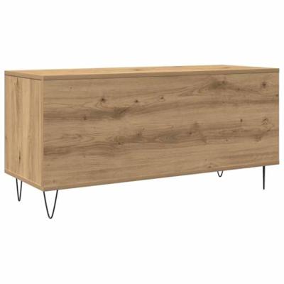 Platenkast met plank Oud hout 100 x 38 x 48 cm Bewerkt hout