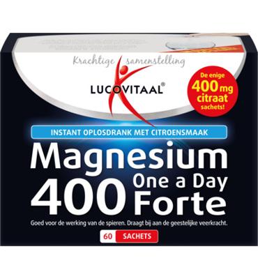Lucovitaal Magnesium 400 Forte Citroensmaak 60Stuks