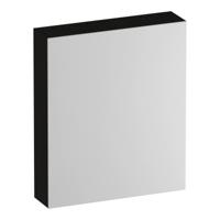 Brauer Impress Deluxe Spiegelkast - 60 cm - met interne en externe Verlichting - 1 Linksdraaiende Dubbelzijdige Spiegeldeur - Timber Black - thumbnail