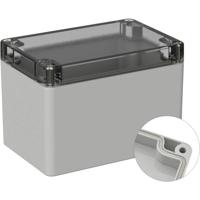 TRU COMPONENTS TC-9065504 Outdoorbehuizing 120 x 80 x 85 Polycarbonaat Grijs-wit (RAL 7035) 1 stuk(s) - thumbnail