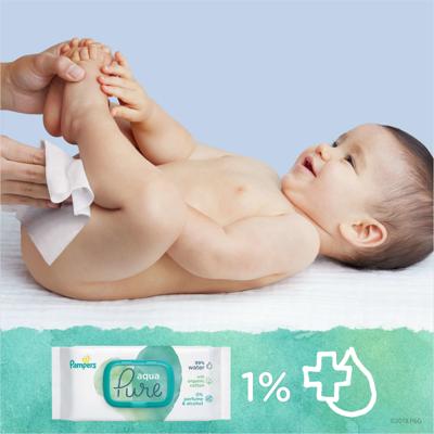 Pampers Aqua Pure Sensitive Babydoekjes Voordeelverpakking - 18 X 48 Stuks (864 Stuks)