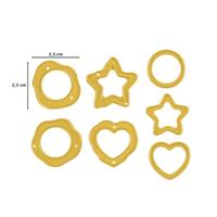 Vaessen Creative • snijmallen papieren zegels 7st. - thumbnail