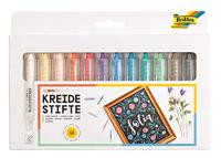 Set van 12 krijtjes BASIC FOLIA meerkleurig - thumbnail