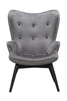 Artistiq Fauteuil 'Anderson', Velvet, kleur Grijs - thumbnail