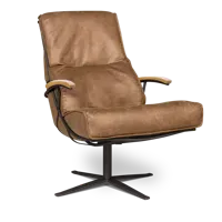 Draaifauteuil (met arm) Ziggy - Colorado Cognac - thumbnail