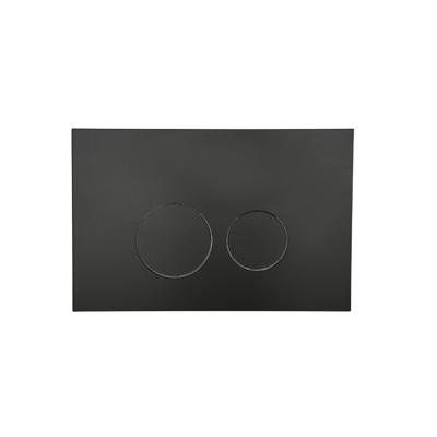 Bedieningsplaat Qeramiq Push Met DualfFush Frontbediening ABS Rond Mat Zwart Bedieningsplaat Qeramiq Push Met DualfFush Frontbediening ABS Rond Mat Zwart