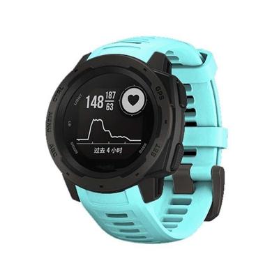 Silicone polsbandje voor vervanging voor het Instinct van de Garmin 22mm (mintgroen)