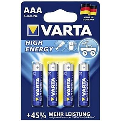 Varta AAA Batterijen 4 Stuks