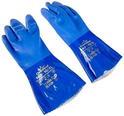 Showa 660 chemische beschermingshandschoen blauw maat XL